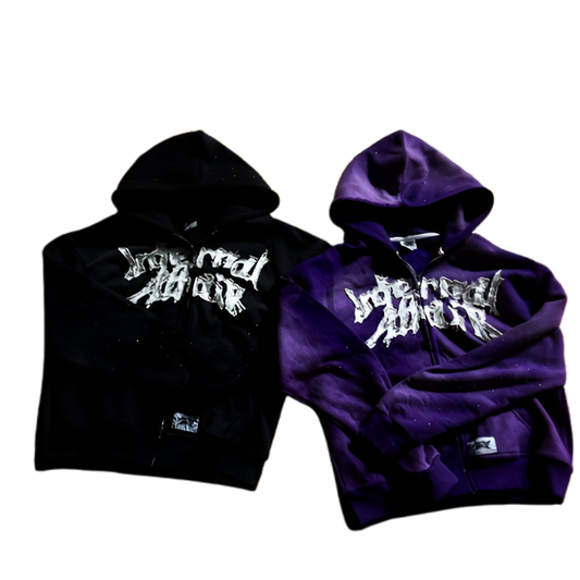 INTERNAL AFFAIR Hoodies - Black & Purple